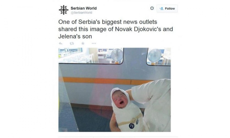 Lažna slika Noletove bebe zapalila internet