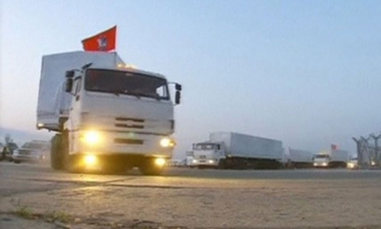 Ruski humanitarni konvoj u Lugansku i Donjecku