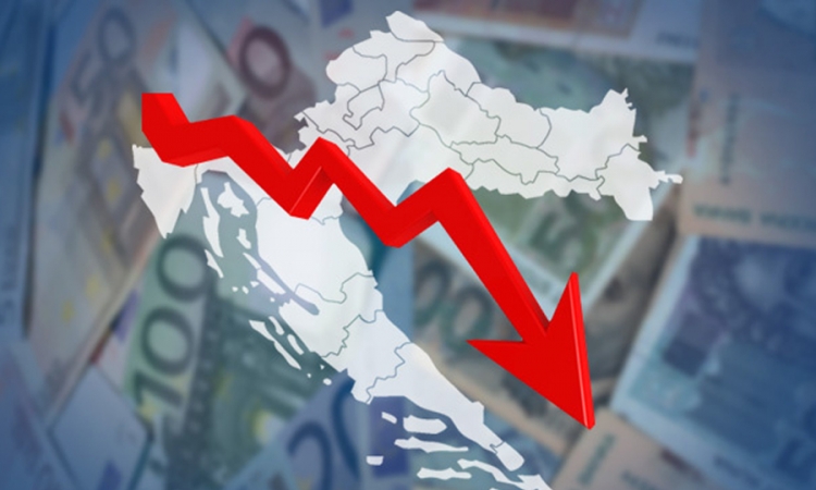 Beskrajni pad BDP-a u Hrvatskoj