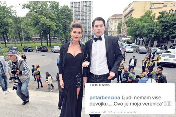 Tamara Dragičević pristala da se uda za Petra Benčinu