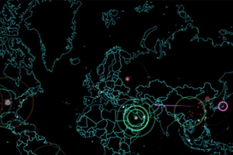 Pogledajte mapu hakerskih napada u svijetu (FOTO)