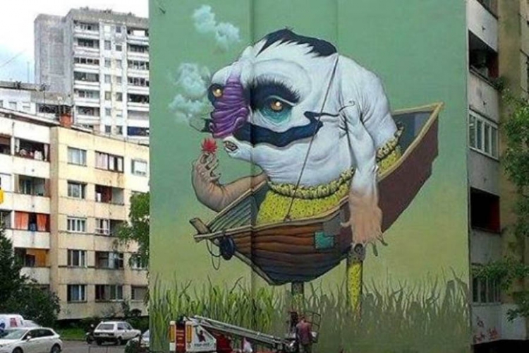 Mural podijelio Banjalučane: Salva negativnih komentara na rad bugarskog umjetnika