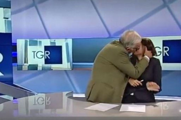 Skandal u emisiji: Đene Njoki poljubio voditeljku (VIDEO)