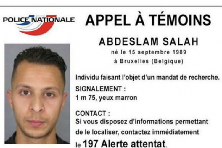 CNN: Salah Abdeslam, osumnjičeni za napade u Parizu pobjegao u Siriju?
