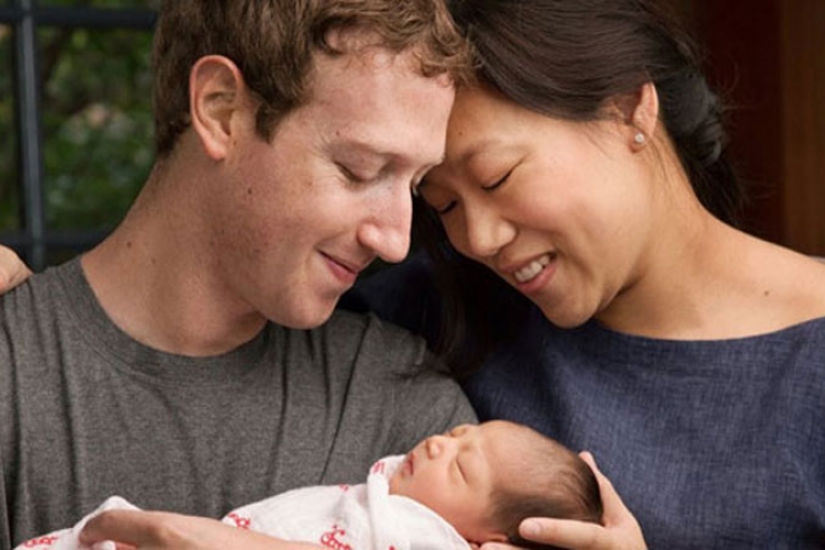 Zakerberg postao tata, poklanja 99 odsto Fejsbuka (FOTO)
