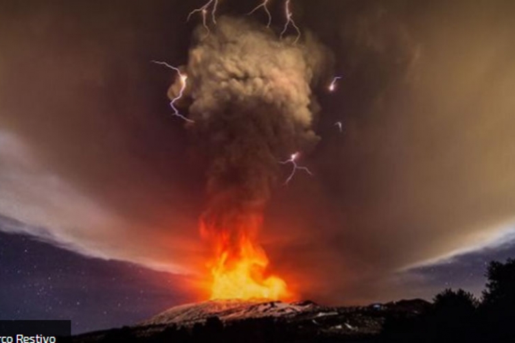 Pakao i raj: Vulkan Etna eruptirao i napravio prljavu oluju (VIDEO)
