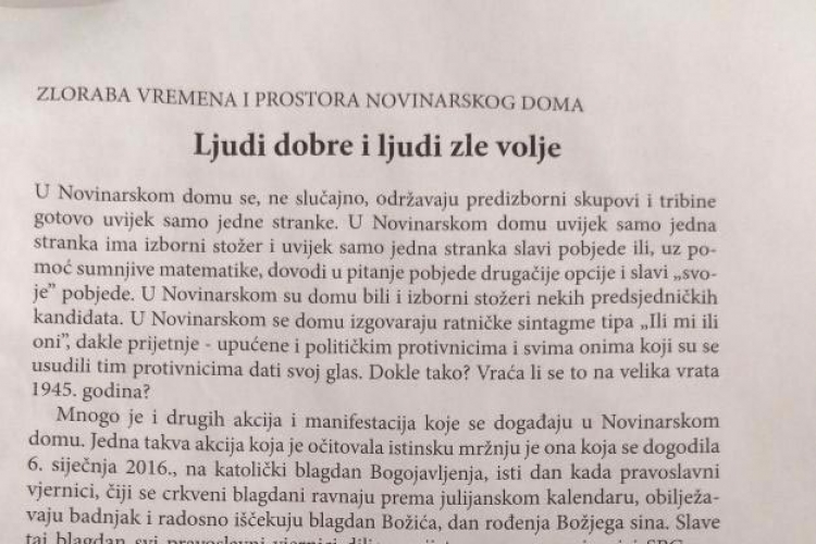 Leci protiv Srba zatrpali Zagreb