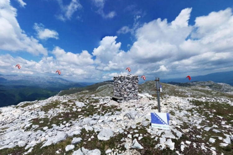 Napravljena interaktivna mapa planinskih vrhova u BiH