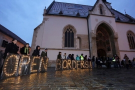 U Zagrebu protest zbog zatvaranja granica