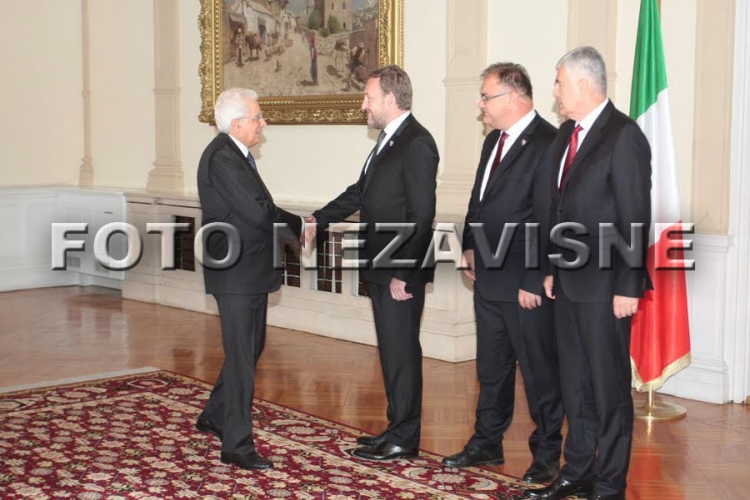 Predsjednik Italije sa članovima Predsjedništva o širenju saradnje