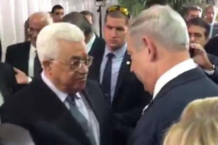 Nakon šest godina Abas i Netanijahu se rukovali na sahrani Peresa (VIDEO)