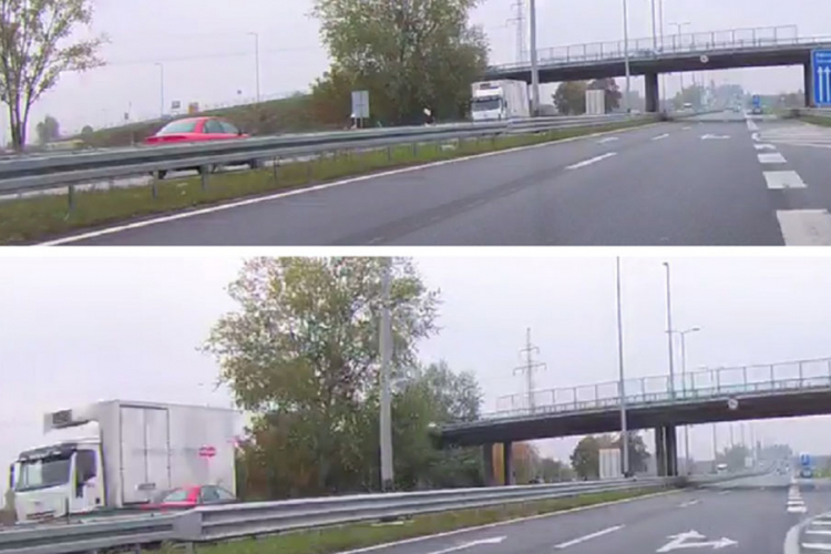 Osijek:Vozio 100 km/h u suprotnom smjeru (VIDEO)