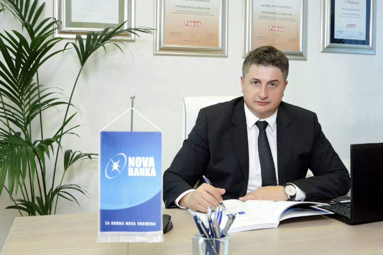 Milan Radović za "Nezavisne": Broj klijenata Nove banke povećan