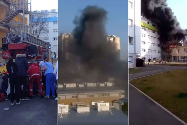 Ugašen požar u studentskom domu u centru Zagreba (VIDEO)