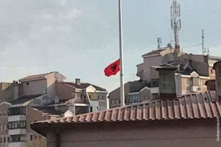 Umjesto makedonske zastave zavijorili se albanski orlovi