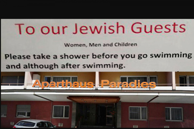 Švajcarski hotel razbjesnio Jevreje zbog obavještenja na bazenu