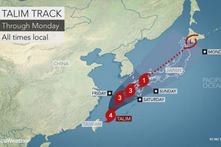 U Japanu 18.000 domova bez struje nakon udara uragana Talima