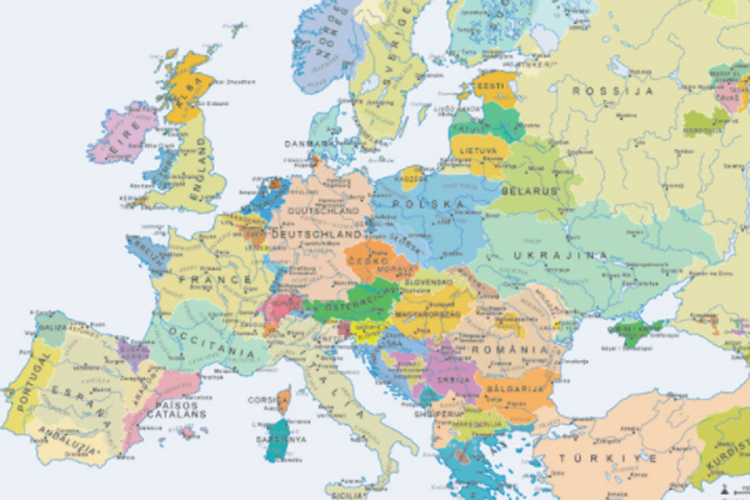 Karta Evrope Sa Gradovima | Karta