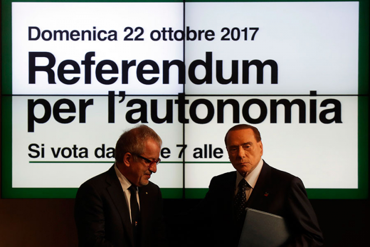 Berluskoni dao podršku referendumu o autonomiji Lombardije