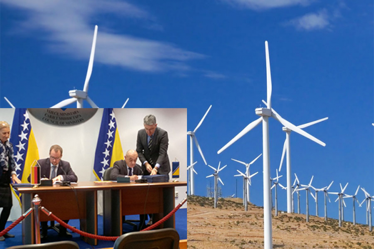 Odobren kredit od 60 miliona evra za vjetropark u Trebinju