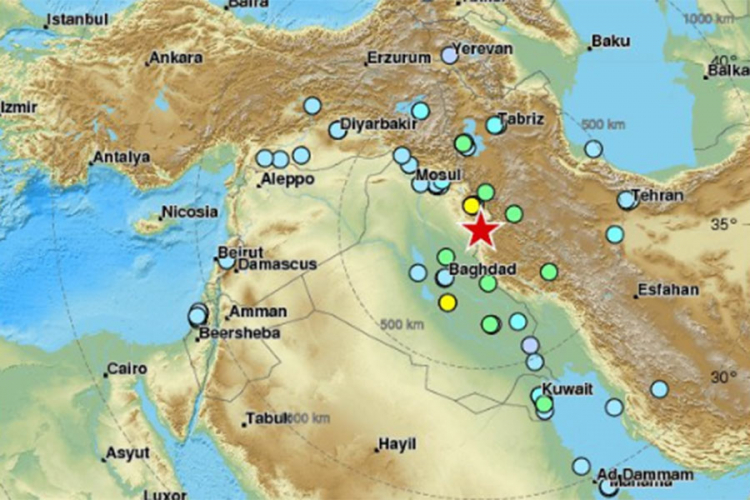 Snažan zemljotres na iračko-iranskoj granici, šestoro mrtvih u Iranu