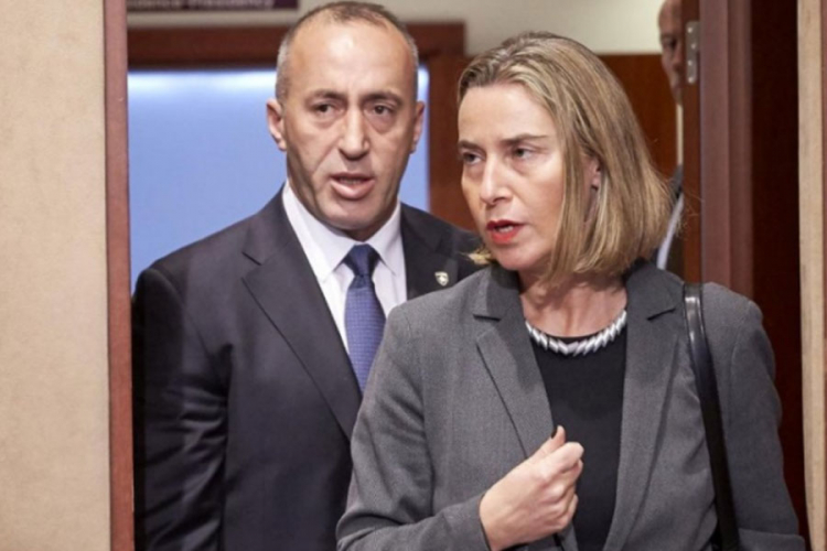 Mogerinijeva ipak nije napustila sastanak sa Haradinajem