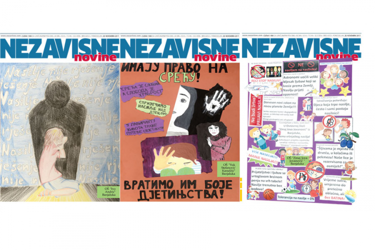 Banjalučki osnovci za Međunarodni dan djeteta kreirali naslovnice po svojoj mjeri