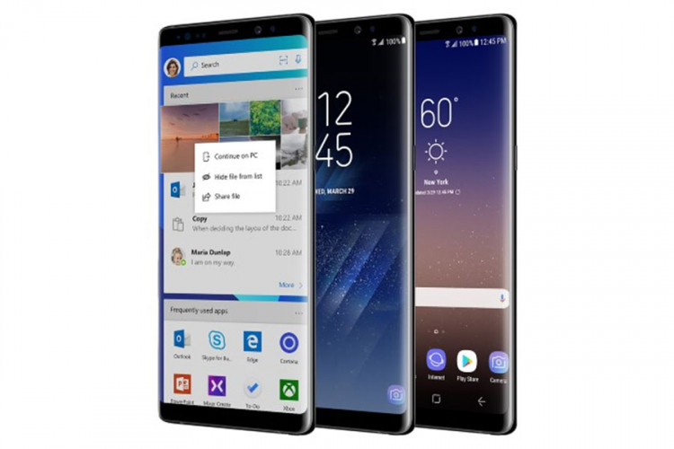 Objavljena Microsoft varijanta Samsung Galaxy Note 8 telefona