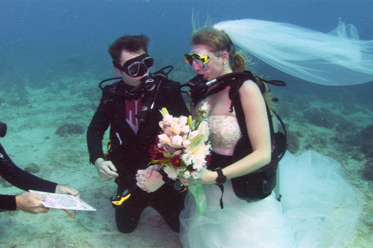 Vjenčanje pod vodom u rezervatu na Floridi