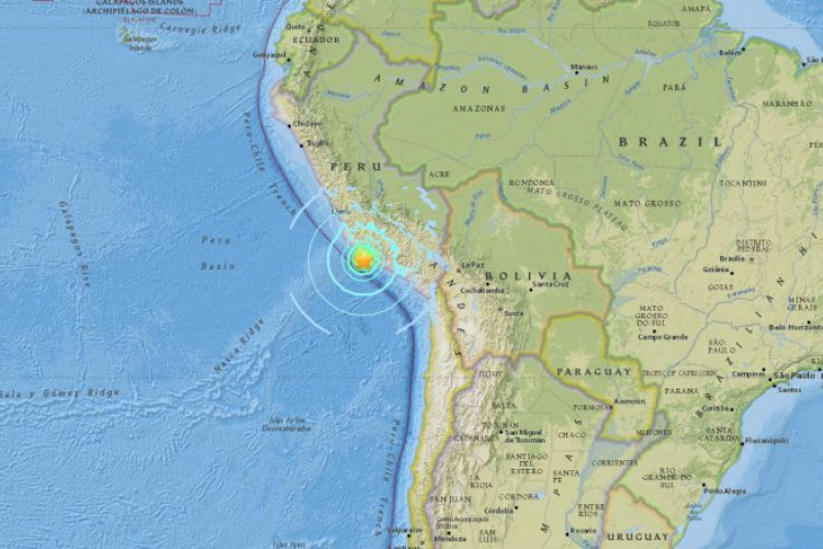 Zemljotres jačine 7,2 stepena Rihtera pogodio Južnu Ameriku