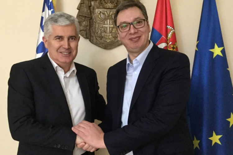 Čović i Vučić se iznenada sastali u Beogradu