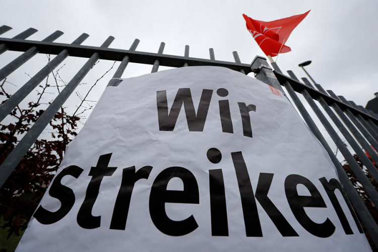 Njemački radnici u štrajku, kompanije gube 62 miliona € dnevno