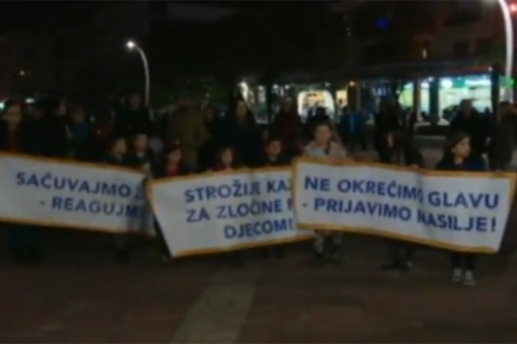 Protesti u Podgorici zbog ubistva bebe