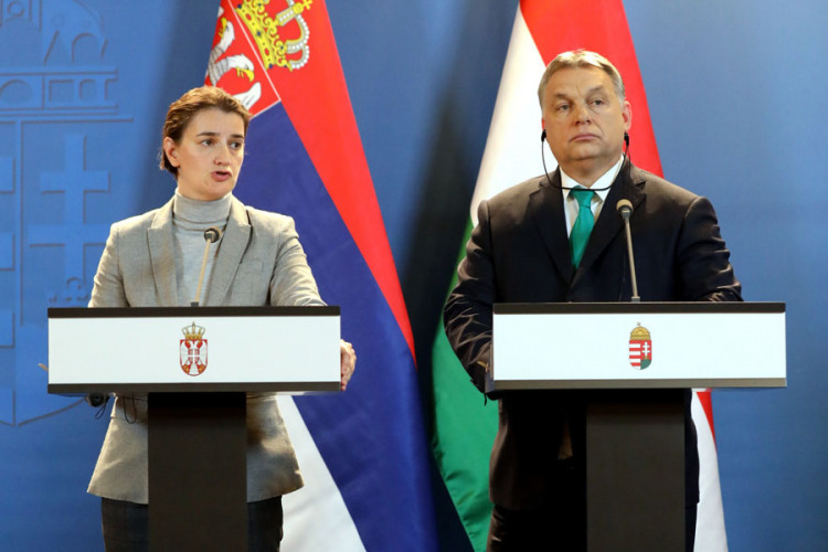 Brnabić i Orban: Bez Srbije nema bezbjednog Balkana