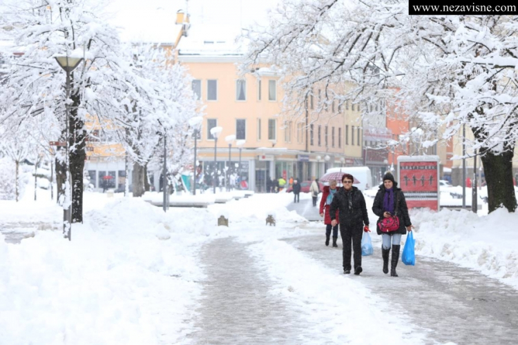 Zimska idila na ulicama Banjaluke