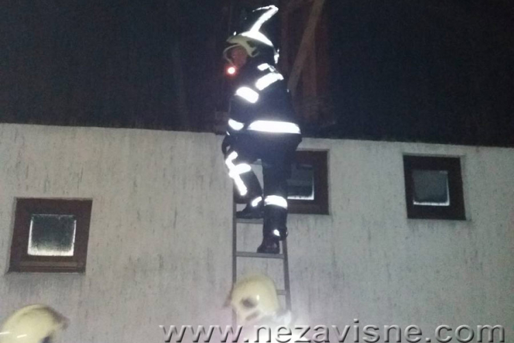 Požar u potkrovlju Bokserskog kluba "Slavija" u Banjaluci
