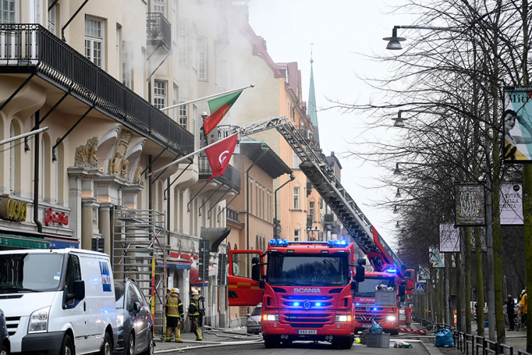 Požar u Štokholmu: Vatra u zgradi u kojoj se nalaze ambasade
