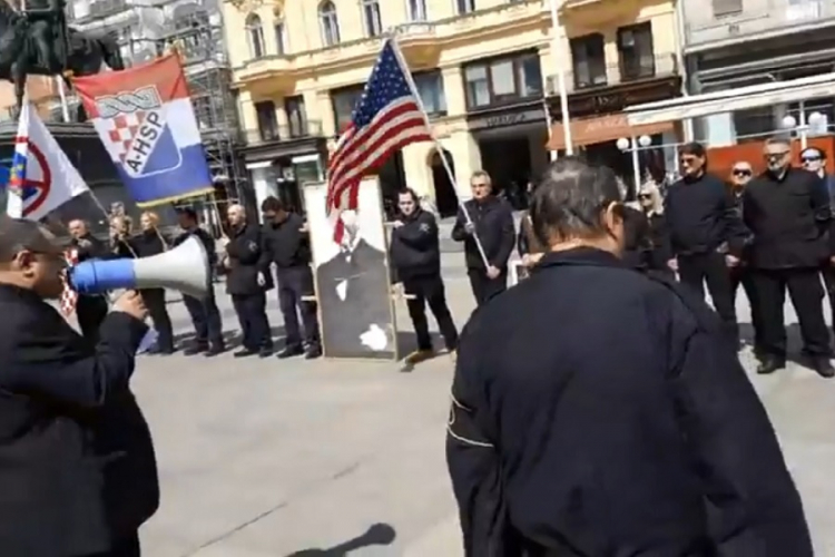 Crnokošuljaši marširaju Zagrebom