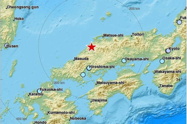 Zemljotres od 6,1 stepen pogodio Japan