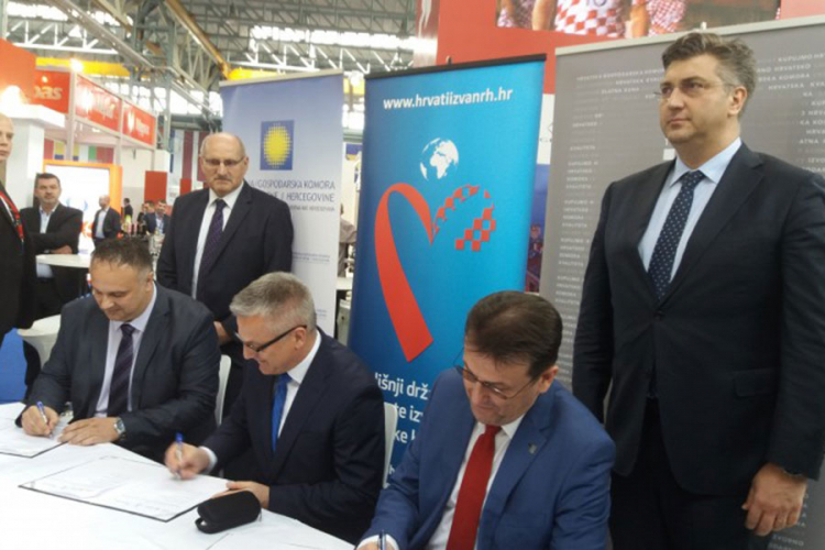 Privredne komore Hrvatske i FBiH potpisale Sporazum o saradnji