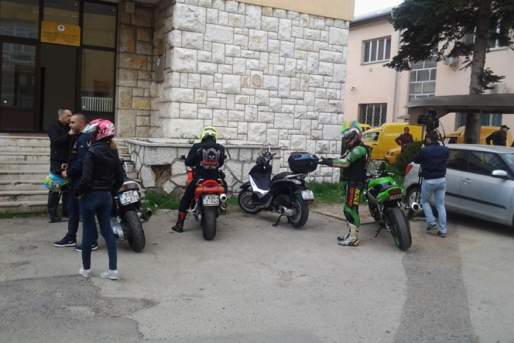 Promotivna akcija u Doboju pred početak moto-sezone