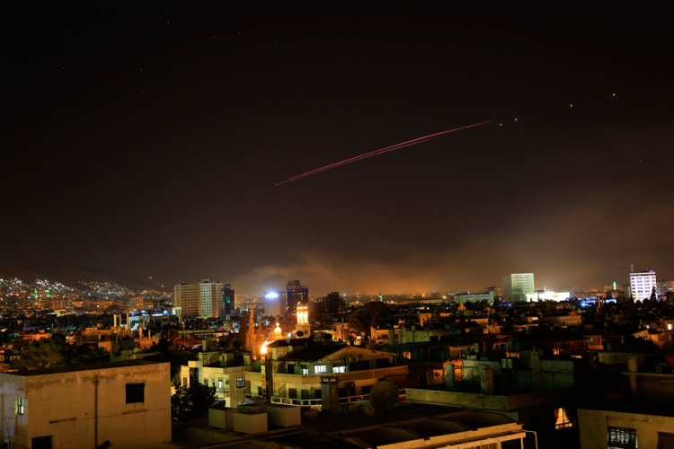 Snimci vazdušnih udara na Siriju