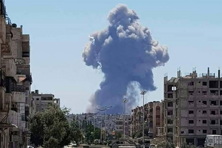 Eksplozija na vojnom aerodromu u Hami