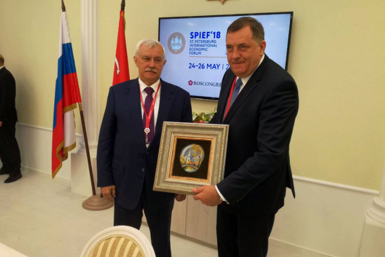 Dodik: Srpska otvara trgovinsku kuću i svoje predstavništvo u Sankt Peterburgu