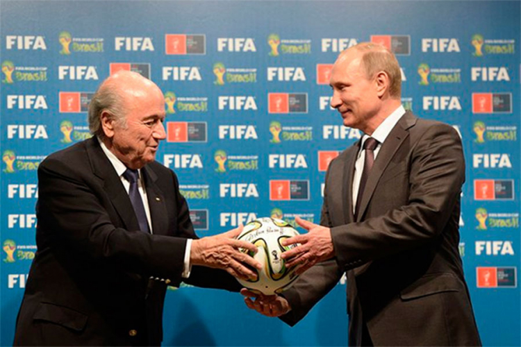 Putin i Blater: Ruski fudbaleri su odlični