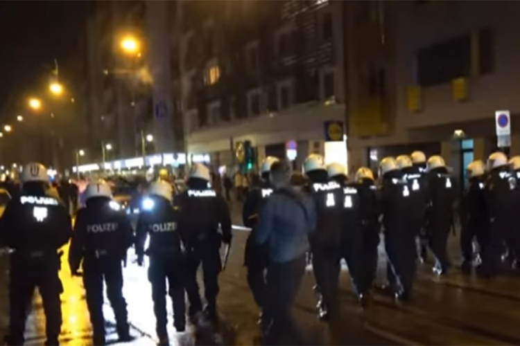 Neredi nakon utakmice: Srbi blokirali ulice Beča