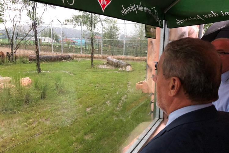 Zagrebački gradonačelnik u Tuzli obišao lava Tumu