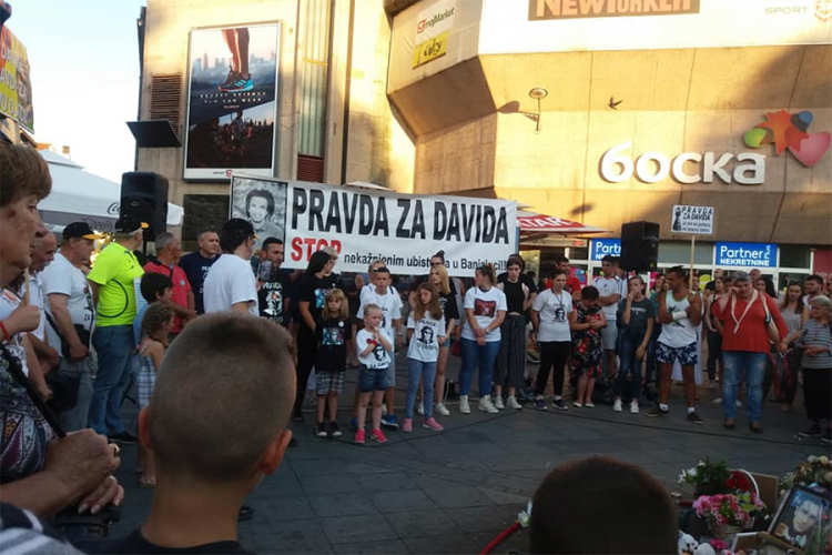 Skup "Pravda za Davida" u centru Banjaluke