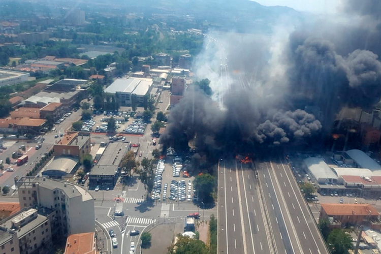 U eksploziji i požaru na putu u Bolonji dvoje mrtvih, 60 povrijeđeno