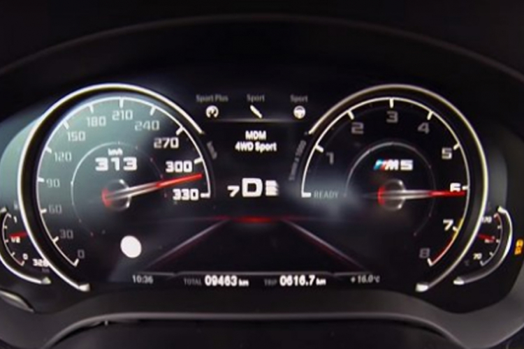Za koliko BMW M5 ubrza od 0 do maksimalne brzine?